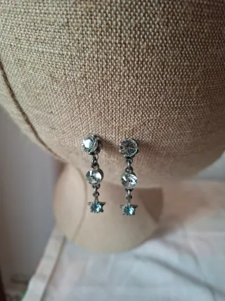 Pendientes colgantes con cristales