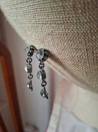 Pendientes colgantes con cristales