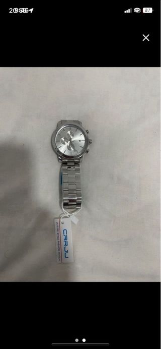 Reloj Cronógrafo Hombre Plata