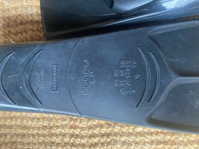 Aletas de natación Nabaiji negras