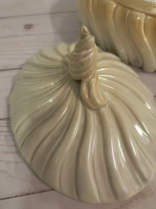 Portaoggetti caramelle ceramica con coperchio