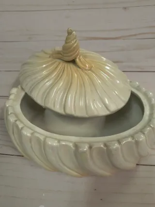 Portaoggetti caramelle ceramica con coperchio