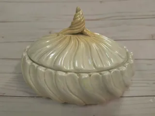 Portaoggetti caramelle ceramica con coperchio