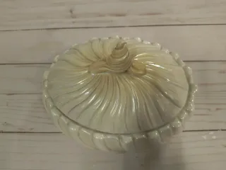 Portaoggetti caramelle ceramica con coperchio