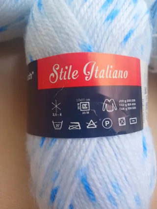 12 Ovillos Lana Mondial Crilly Stamped