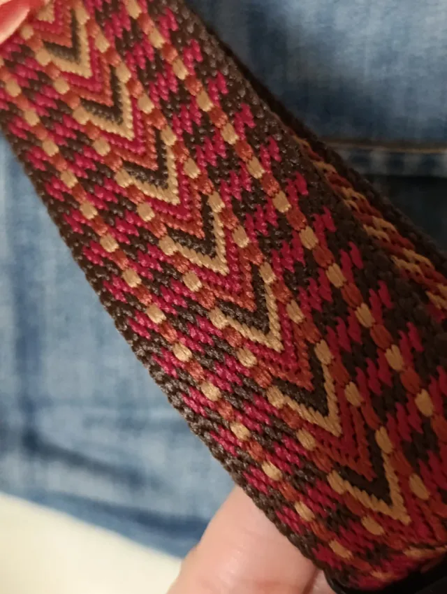 Riñonera Caomka Jeans Azul y Rojo