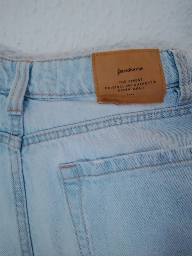 Shorts vaqueros mom Stradivarius Talla M