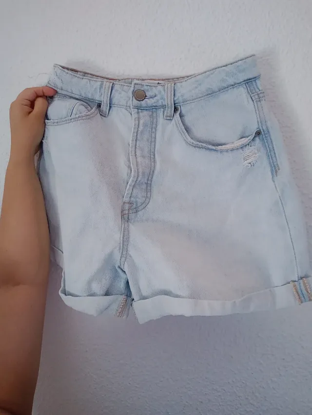 Shorts vaqueros mom Stradivarius Talla M