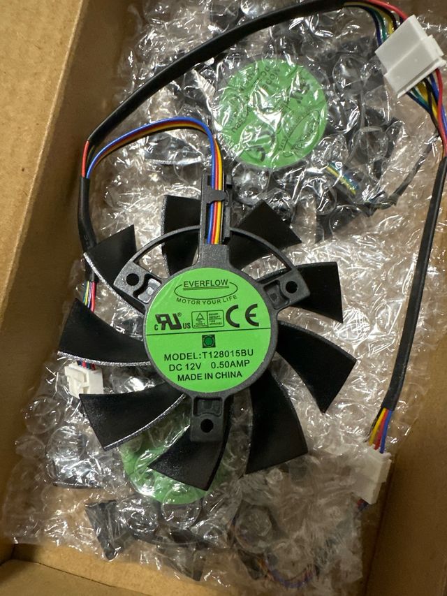 6 Ventiladores Everflow T128015BU