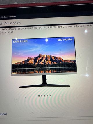 Monitor Samsung UHD 28 Gris