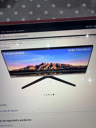 Monitor Samsung UHD 28 Gris
