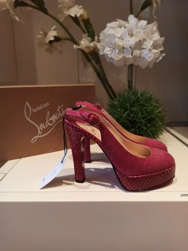 Christian Louboutin Nazik Phyton 2004 Sandalias