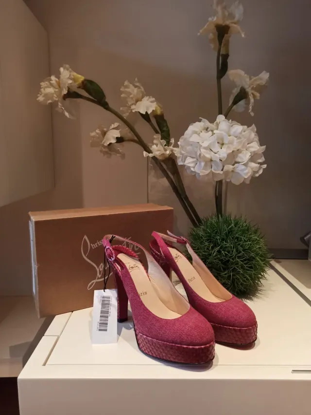 Christian Louboutin Nazik Phyton 2004 Sandalias