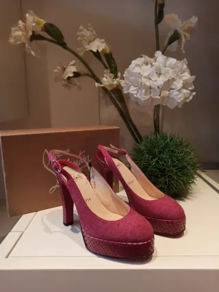 Christian Louboutin Nazik Phyton 2004 Sandalias