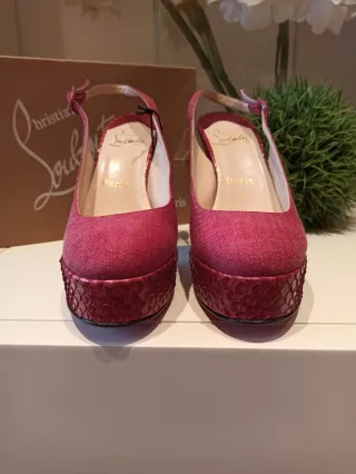 Christian Louboutin Nazik Phyton 2004 Sandalias