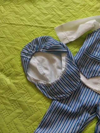 Completo neonato 6+ mesi righe blu