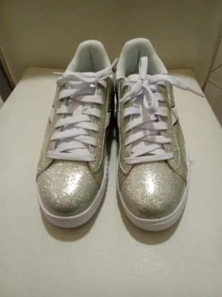 Diadora sneakers donna glitter argento