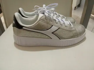 Diadora sneakers donna glitter argento