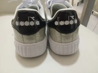 Diadora sneakers donna glitter argento