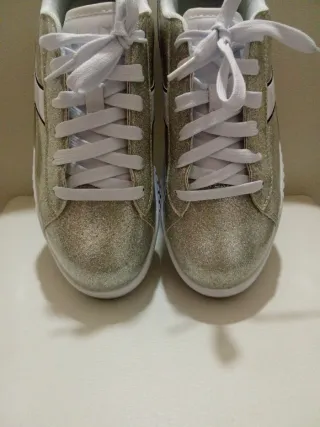 Diadora sneakers donna glitter argento
