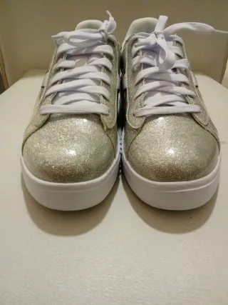 Diadora sneakers donna glitter argento