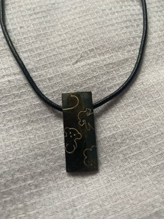 Collar Tous Negro y Dorado