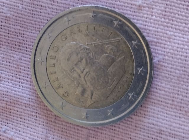 Moneta 2 euro Galileo Galilei