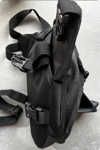 Mochila Pierna Moto Negra Nueva