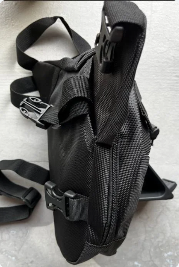 Mochila Pierna Moto Negra Nueva