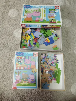 Puzzles Peppa Pig 4 y 2 Puzzles Educa