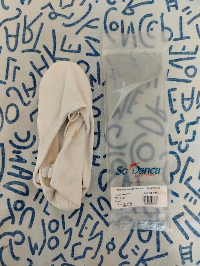 Zapatillas Ballet niña/o So Danca Blancas Talla 30