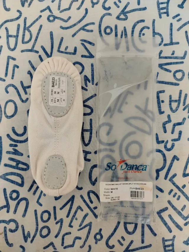 Zapatillas Ballet niña/o So Danca Blancas Talla 30