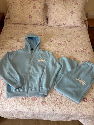 Chándal Corteiz Azul Celeste Talla S