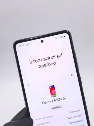 Samsung Galaxy A52s 5G Originale con cover Inclusa