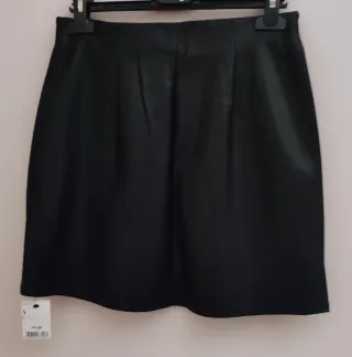 Gonna corta similpelle Tezenis nera