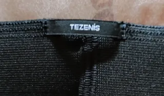 Gonna corta similpelle Tezenis nera