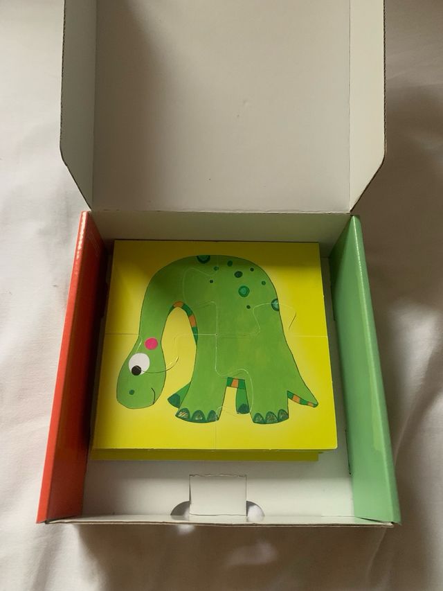 Puzzle 8+1 Dinosaurios Doble Cara