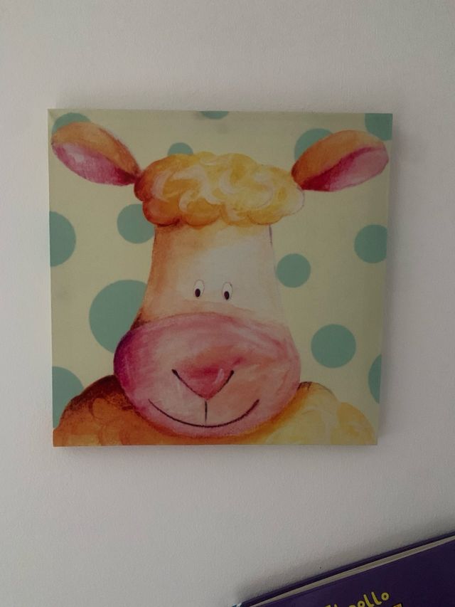 Cuadro infantil ovejita