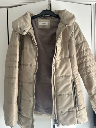 Chaqueta plumífero beige Formul@. Talla M