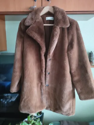 Chaquetón muton marrón