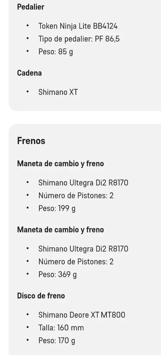 Canyon Ultimate CF SL 8 Talla M Potenciómetro