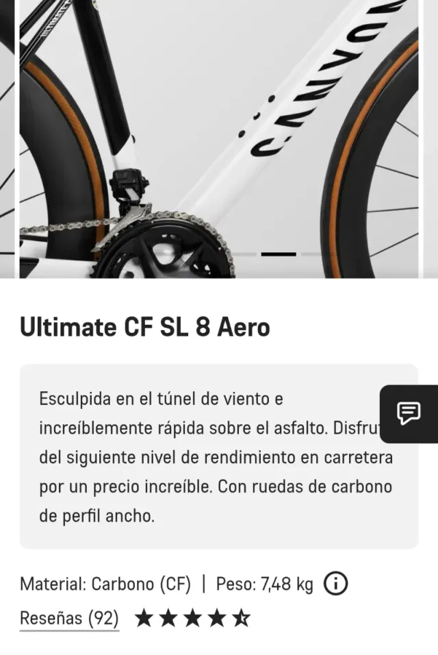 Canyon Ultimate CF SL 8 Talla M Potenciómetro