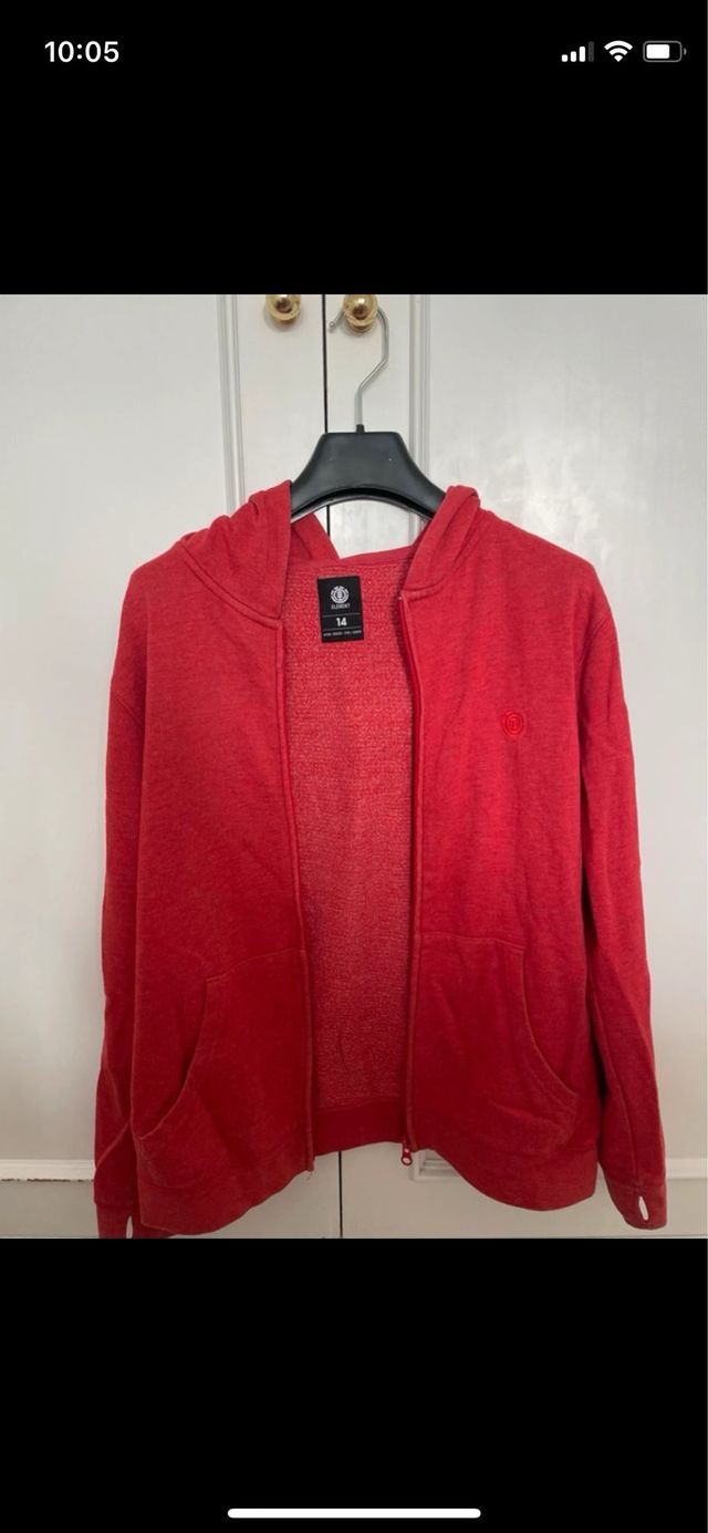 Sudadera unisex Talla 14 Roja