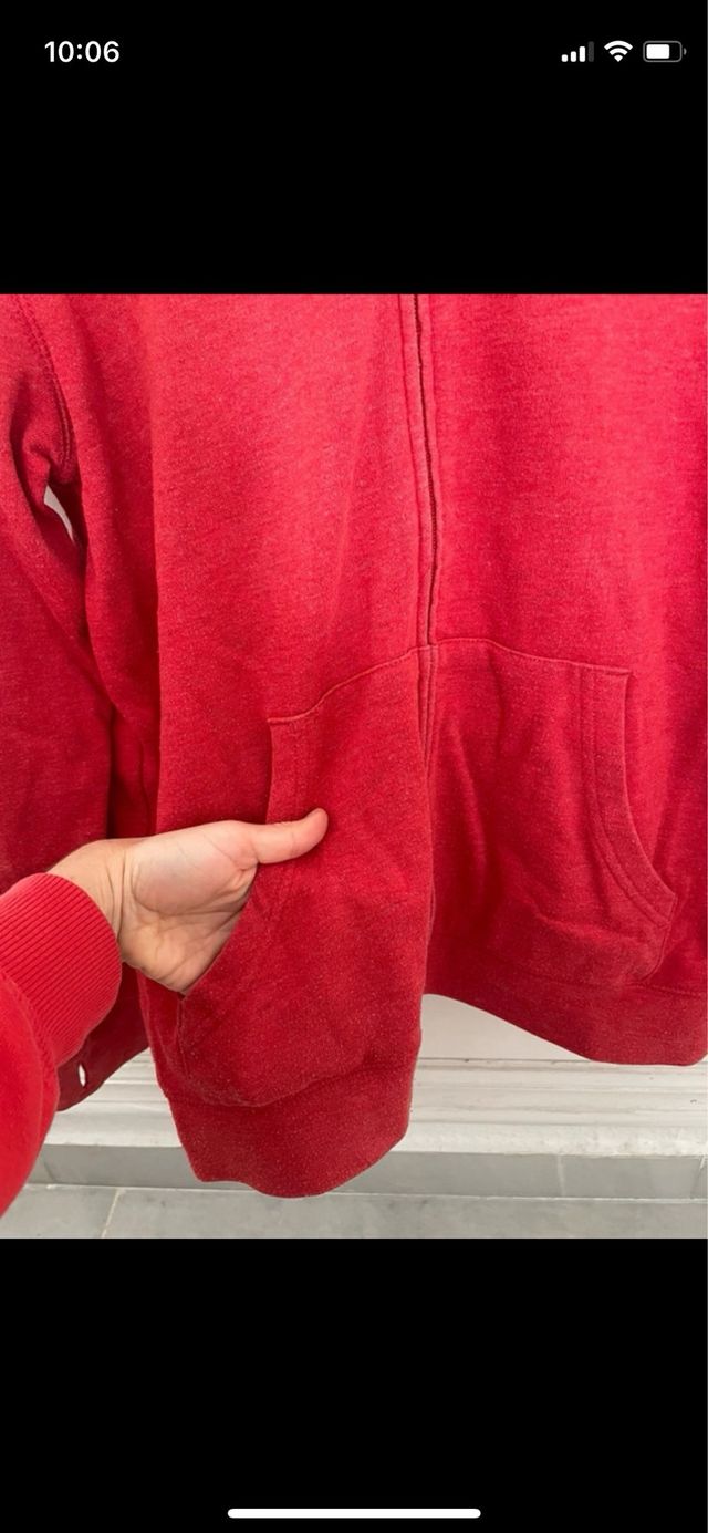 Sudadera unisex Talla 14 Roja