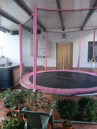 Colchoneta grande para trampolín