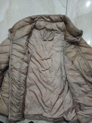 Giubbotto donna beige poliestere e nylon