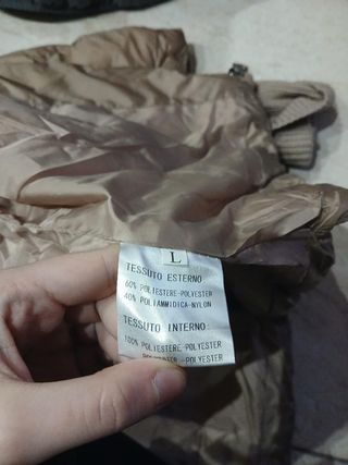 Giubbotto donna beige poliestere e nylon