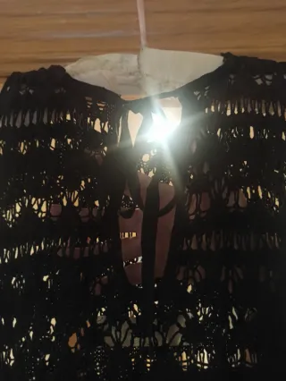 Top calado Zara negro talla M