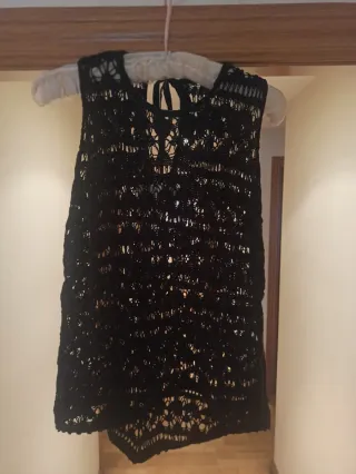 Top calado Zara negro talla M