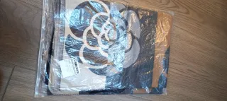 Sciarpa coprispalle donna beige e grigio